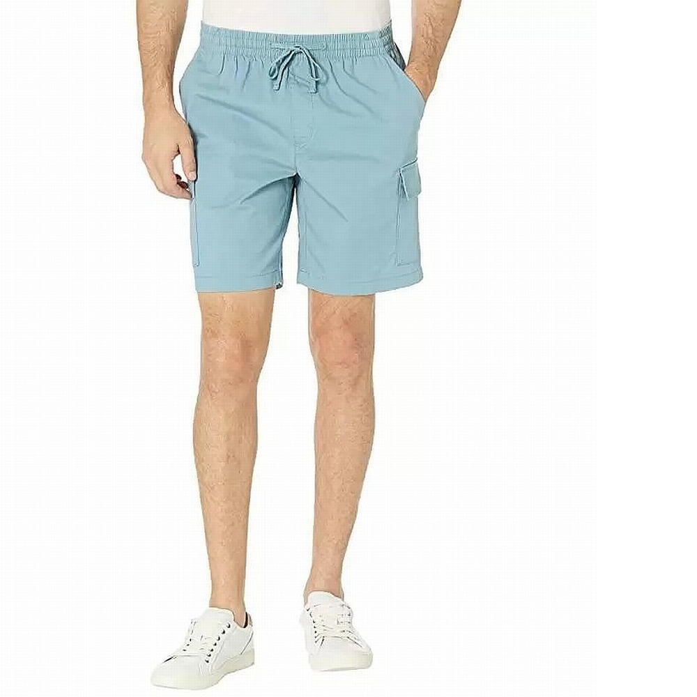 Nautica Mens Shorts Smoke Blue Size XL Comfort Waist Cargo Stretch